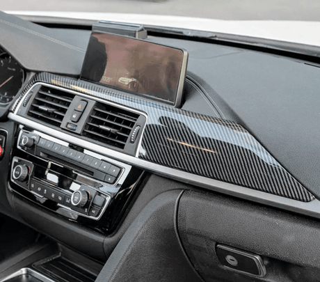 Inserts intérieur carbone tableau de bord pour BMW Série 4 F32, M4 F82 (2012 à 2018), vue 4