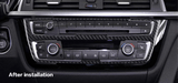 Inserts intérieur carbone tableau de bord pour BMW Série 4 F32, M4 F82 (2012 à 2018), entourage d'autoradio et climatisation