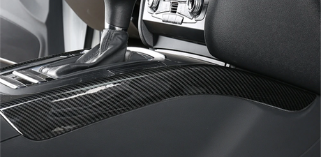 Inserts intérieurs look carbone pour Audi A4, A5 B8 et B8.5 (2008 à 2019), console centrale
