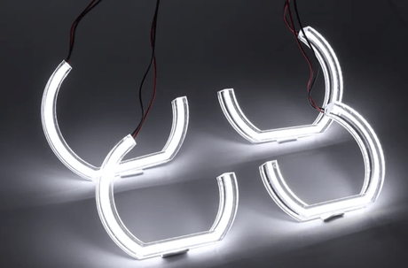 Kit phares Angel Eyes DTM, anneaux LED pour BMW Série 1 E87, E88, E82 (2004 à 2011), vue 3