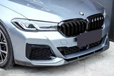 Lame avant de pare-choc avant splitter pour BMW Série 5 G30 (2018 à 2023), réplique carbone