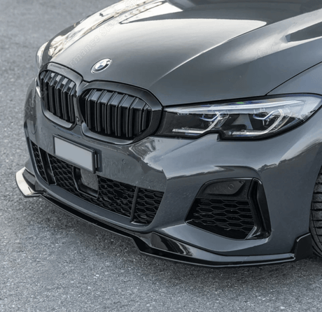 Lame avant splitter de pare-choc avant pour BMW Série 3 G20 (2019 à 2026), équipée du pack M, phase 1 (2019 à 2022)