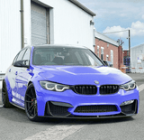 Lame avant splitter pare-choc pour BMW M3 F80 et M4 F82 (2014 à 2020), lame avant complète, finition noir brillant