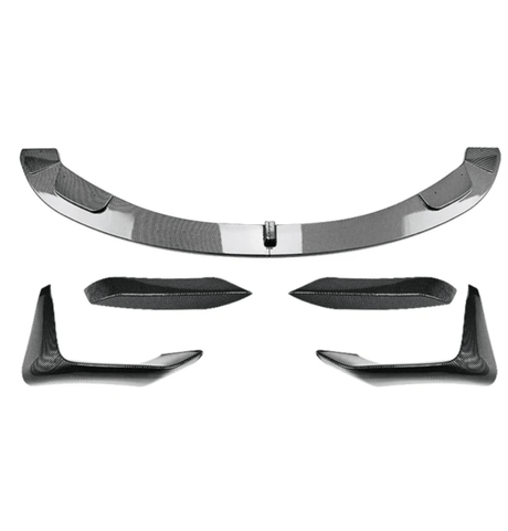 Lame avant splitter pare-choc pour BMW M3 F80 et M4 F82 (2014 à 2020), lame avant complète, look carbone