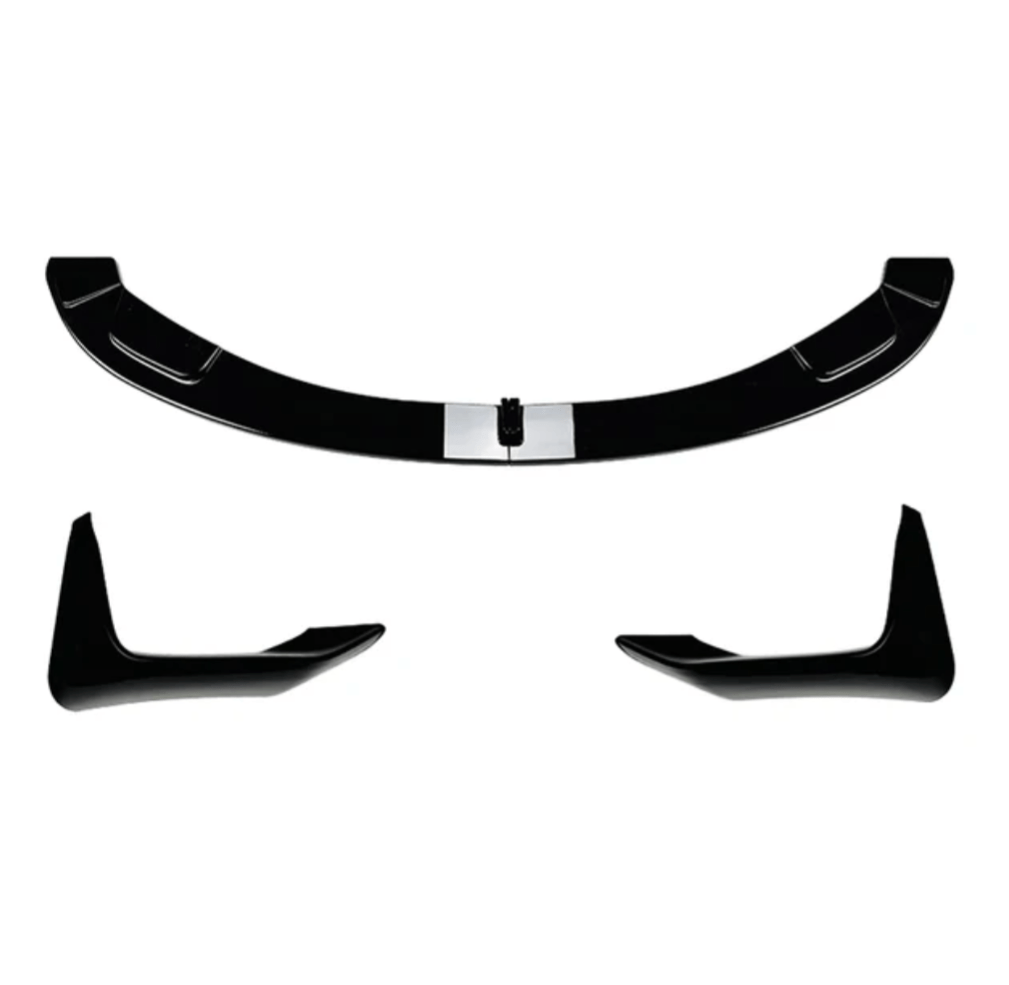 Lame avant splitter pare-choc pour BMW M3 F80 et M4 F82 (2014 à 2020), lame avant et ailettes, finition noir brillant
