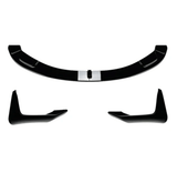 Lame avant splitter pare-choc pour BMW M3 F80 et M4 F82 (2014 à 2020), lame avant et ailettes, finition noir brillant