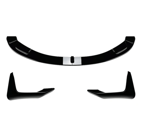 Lame avant splitter pare-choc pour BMW M3 F80 et M4 F82 (2014 à 2020), lame avant et ailettes, finition noir brillant