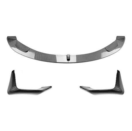 Lame avant splitter pare-choc pour BMW M3 F80 et M4 F82 (2014 à 2020), lame avant et ailettes, look carbone