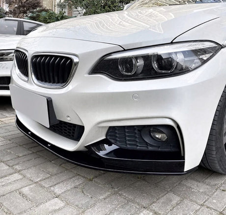 Lame avant splitter pare-choc pour BMW Série 2 F22 M2 F87 (2013 à 2021), série 2 F22 pack M, finition noir brillant