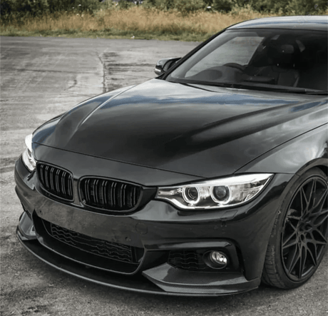 Lame avant splitter pare-choc pour BMW Série 4 F32 F33 (2012 à 2020), finition noir brillant, équipée du pack M