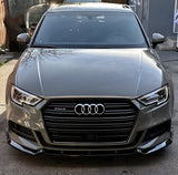 Lame avant splitter de pare-chocs pour Audi A3, S3 8V (2012 à 2020), vue 2