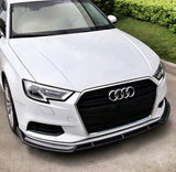 Lame avant splitter de pare-chocs pour Audi A3, S3 8V (2012 à 2020), vue 4