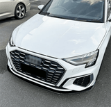 Lame avant splitter de pare-chocs pour Audi A3, S3 8Y (2020 à 2024), vue 2