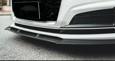 Lame avant splitter de pare-chocs pour Audi A5, S5 B9 (2016 à 2020), Audi A5 S-Line et S5 B9 phase 1, look carbone