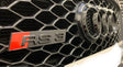 Logo de calandre badge Audi RS3 noir brillant