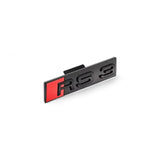 Logo de calandre badge Audi RS3 noir brillant, vue 2
