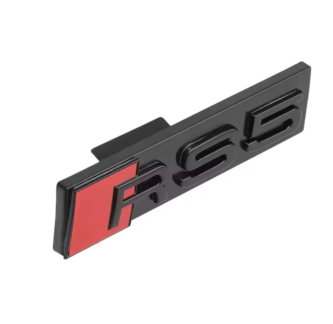 Logo de calandre RS5 noir pour Audi (Black Edition)