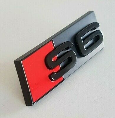 Logo de calandre S6 noir pour Audi (Black Edition)