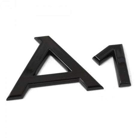 Logo de coffre A1 noir pour Audi (Black Edition)