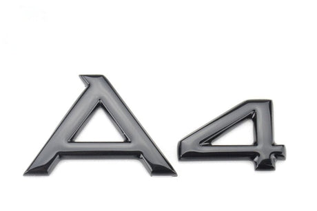 Logo de coffre A4 noir pour Audi (Black Edition), vue 2