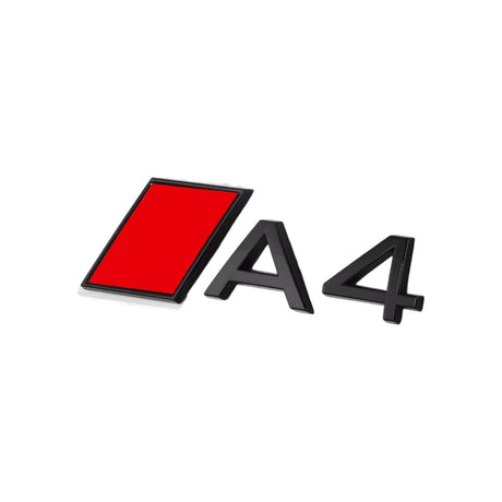 Logo de coffre A4 noir pour Audi (Black Edition), nouveau modèle