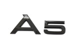 Logo de coffre A5 noir pour Audi (Black Edition), ancien modèle