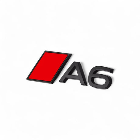 Logo de coffre A6 noir pour Audi (Black Edition), nouveau modèle