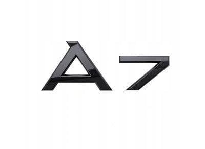 Logo de coffre A7 noir pour Audi (Black Edition)