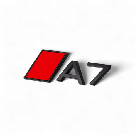 Logo de coffre A7 noir pour Audi (Black Edition), nouveau modèle