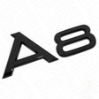 Logo de coffre A8 noir pour Audi (Black Edition), ancienne version