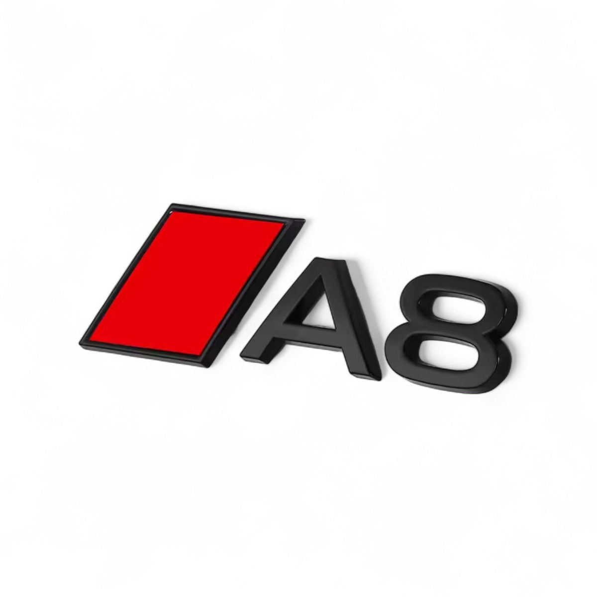 Logo de coffre A8 noir pour Audi (Black Edition), nouvelle version