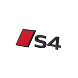 Logo de coffre noir badge Audi S4 Black Edition, nouveau modèle