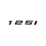 Logo de coffre noir badge pour BMW Série 1 (E81, F20), 125i