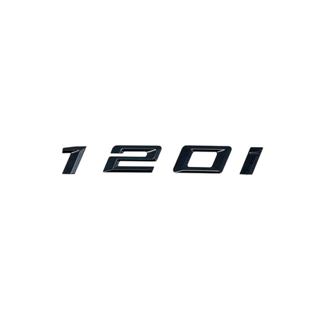 Logo de coffre noir badge pour BMW Série 1 (E81, F20), 120i