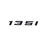Logo de coffre noir badge pour BMW Série 1 (E81, F20), 135i