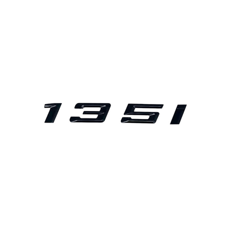 Logo de coffre noir badge pour BMW Série 1 (E81, F20), 135i