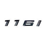 Logo de coffre noir badge pour BMW Série 1 (E81, F20), 116i