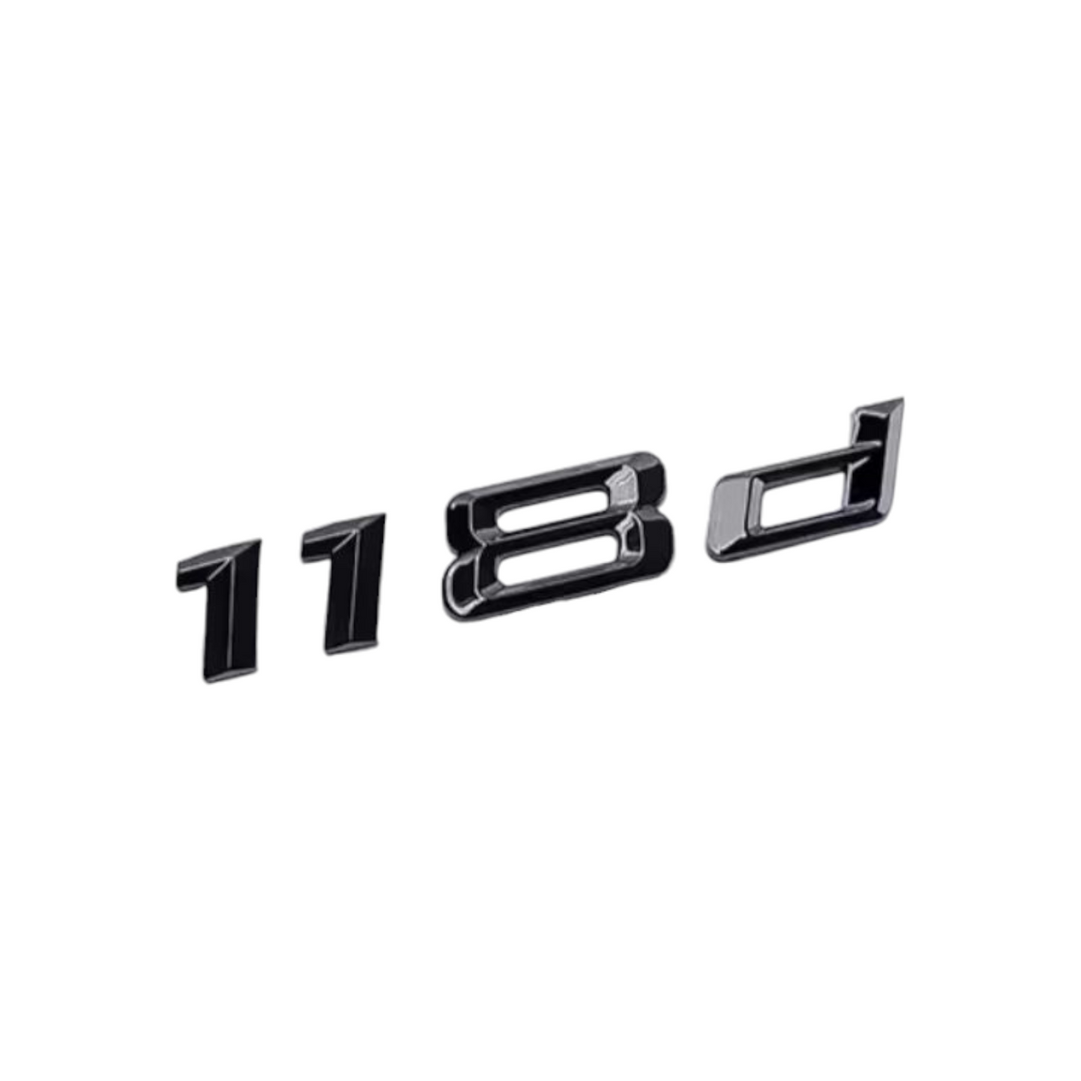 Logo de coffre noir badge pour BMW Série 1 (E81, F20), 118d