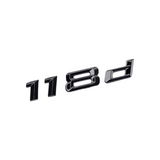 Logo de coffre noir badge pour BMW Série 1 (E81, F20), 118d