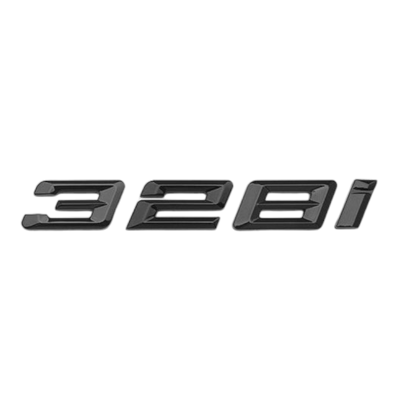 Logo de coffre noir badge pour BMW Série 3 (E36, E46, E92, F30), 328i