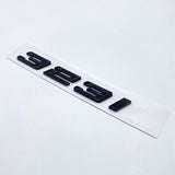 Logo de coffre noir badge pour BMW Série 3 (E36, E46, E92, F30), vue 3