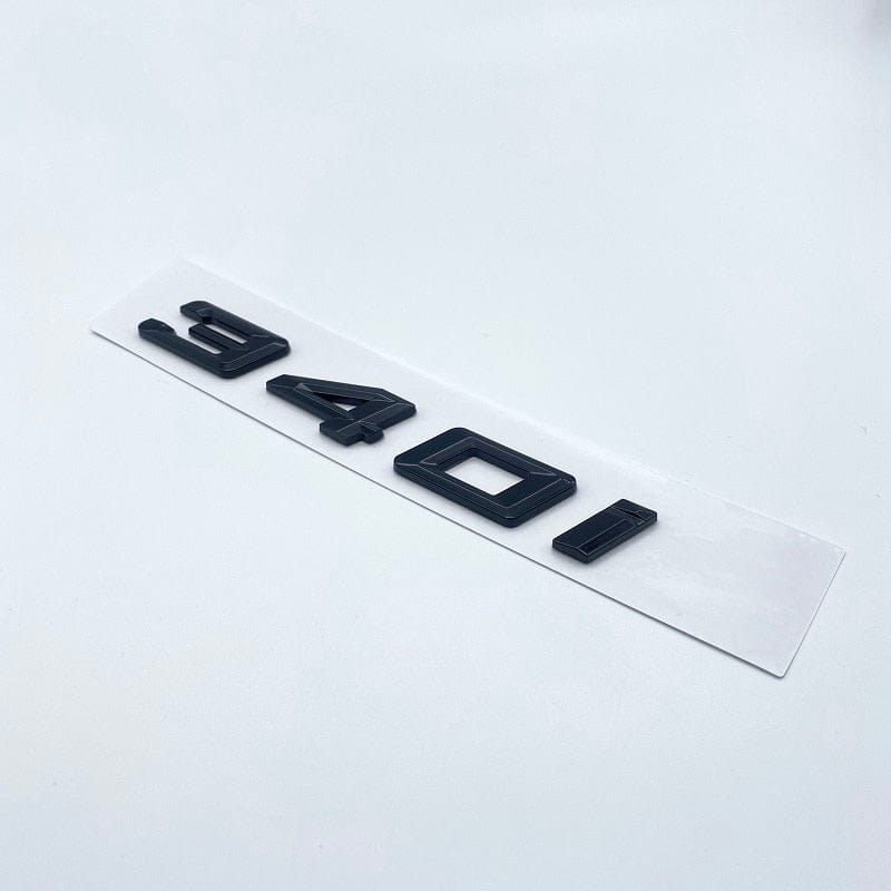 Logo de coffre noir badge pour BMW Série 3 (E36, E46, E92, F30), 340i