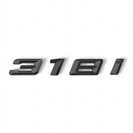 Logo de coffre noir badge pour BMW Série 3 (E36, E46, E92, F30), 318i