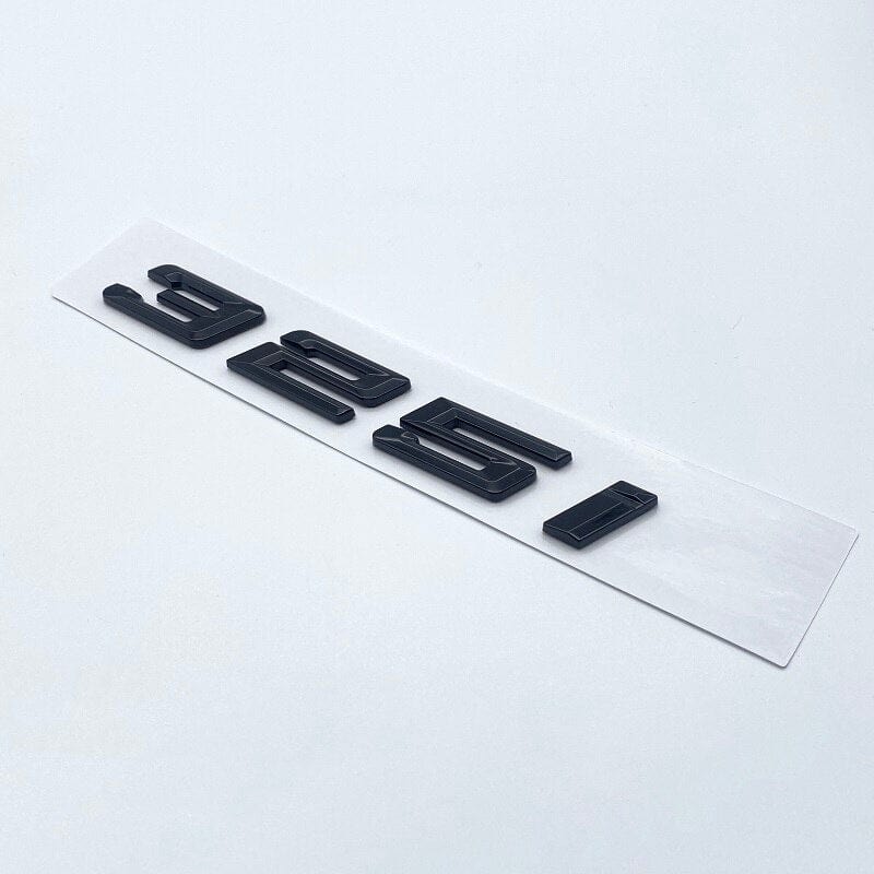 Logo de coffre noir badge pour BMW Série 3 (E36, E46, E92, F30), vue 13