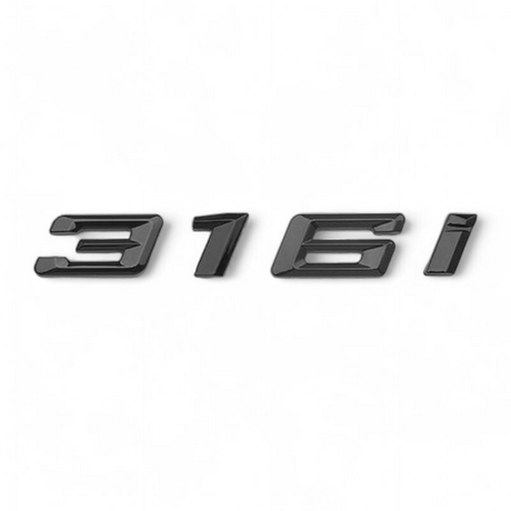 Logo de coffre noir badge pour BMW Série 3 (E36, E46, E92, F30), 316i