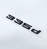 Logo de coffre noir badge pour BMW Série 3 (E36, E46, E92, F30), 335d