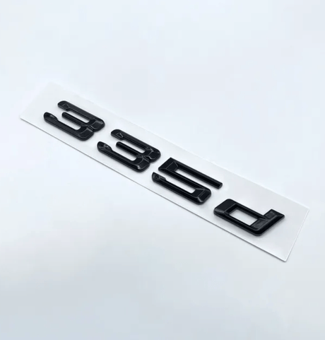Logo de coffre noir badge pour BMW Série 3 (E36, E46, E92, F30), 335d