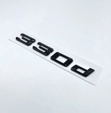 Logo de coffre noir badge pour BMW Série 3 (E36, E46, E92, F30), 330d
