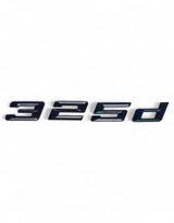 Logo de coffre noir badge pour BMW Série 3 (E36, E46, E92, F30), 325d