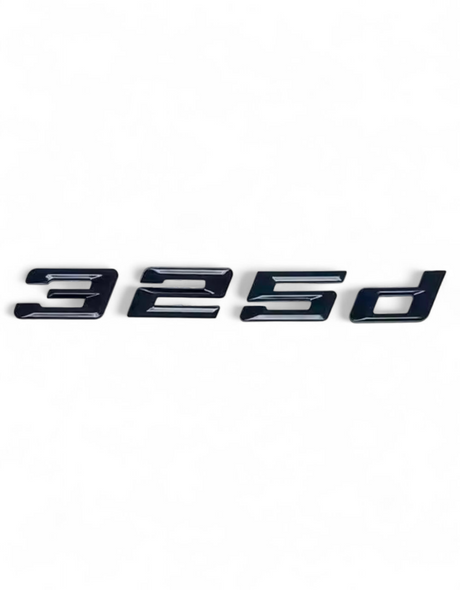 Logo de coffre noir badge pour BMW Série 3 (E36, E46, E92, F30), 325d